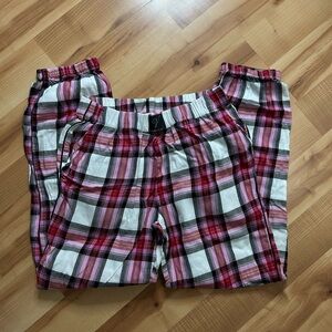 Victoria's Secret Pink and Black Plaid Pajama Pants